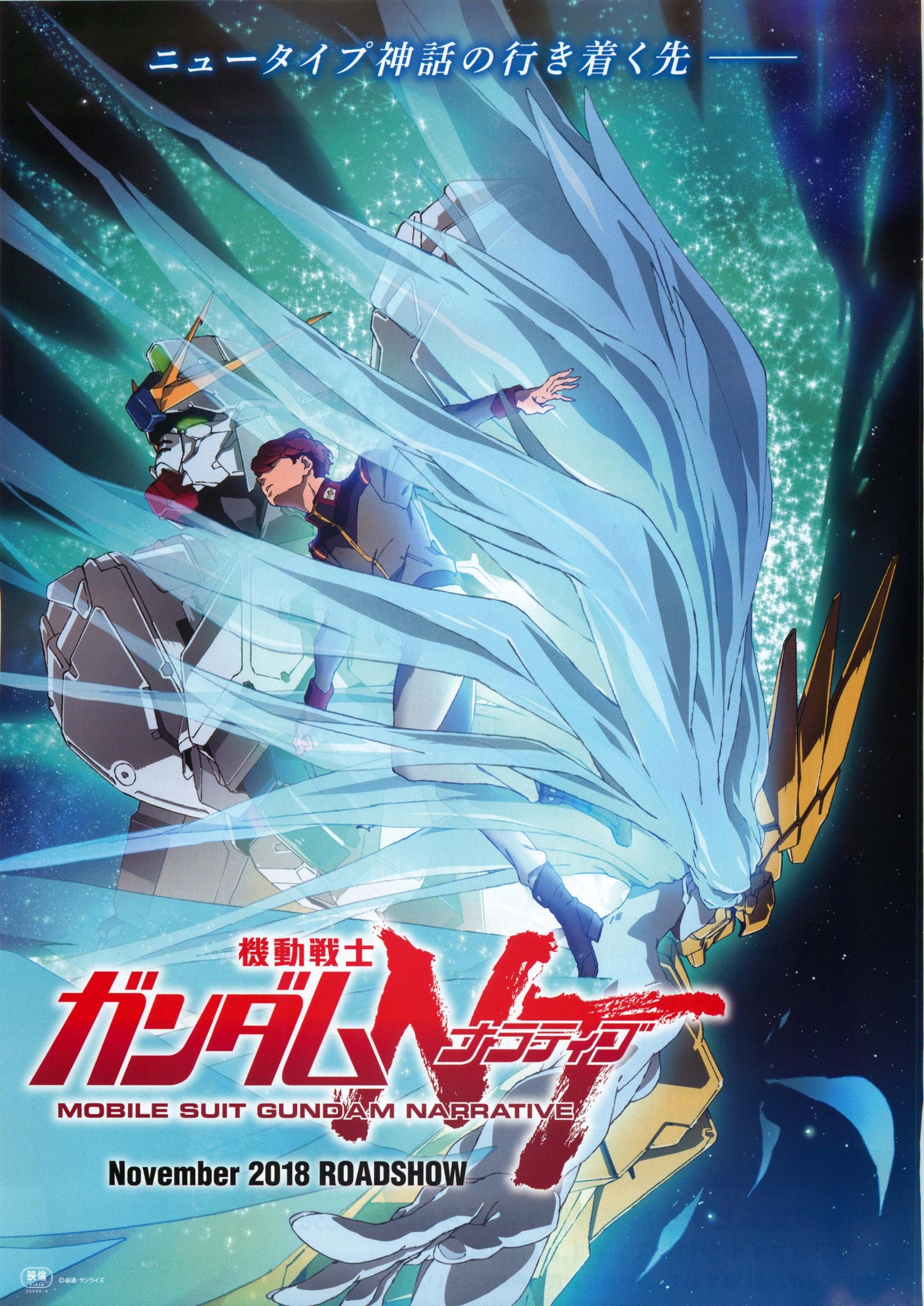 Gundam Narrative Japanese Anime Chirashi Mini Ad-Flyer Poster 2018
