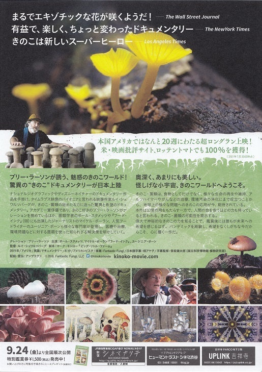 Fantastic Fungi Japanese Chirashi Mini Ad-Flyer Poster 2019