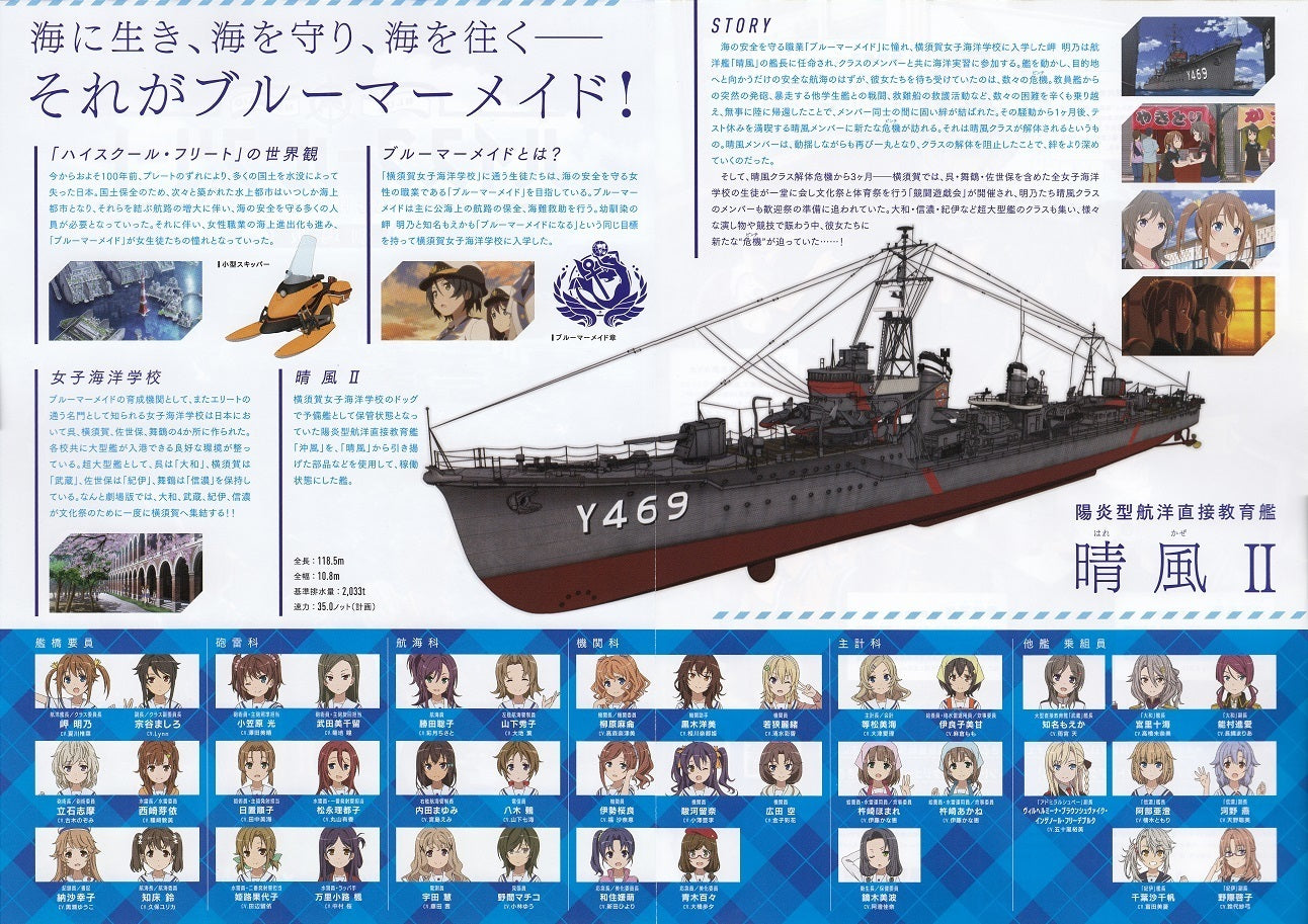 High School Fleet Japanese Anime Chirashi Mini Ad-Flyer Poster 2020 B 4p