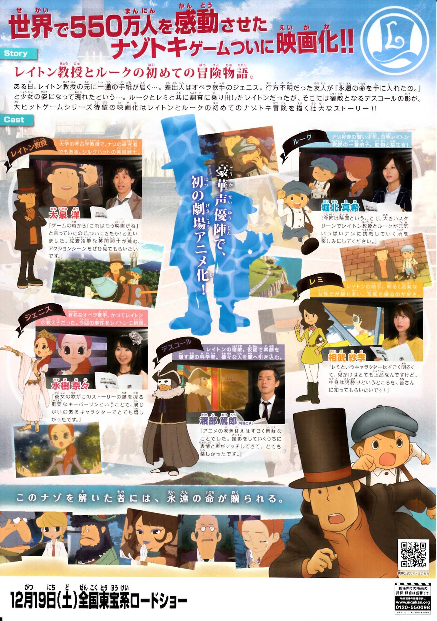 Professor Leyton Eternal Div Japanese Anime Chirashi Mini Ad-Flyer Poster 2009 B