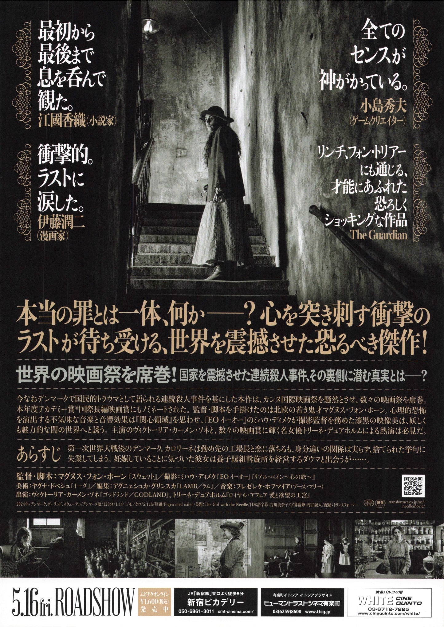 The Girl With The Needle Japanese Chirashi Mini Ad-Flyer Poster 2024