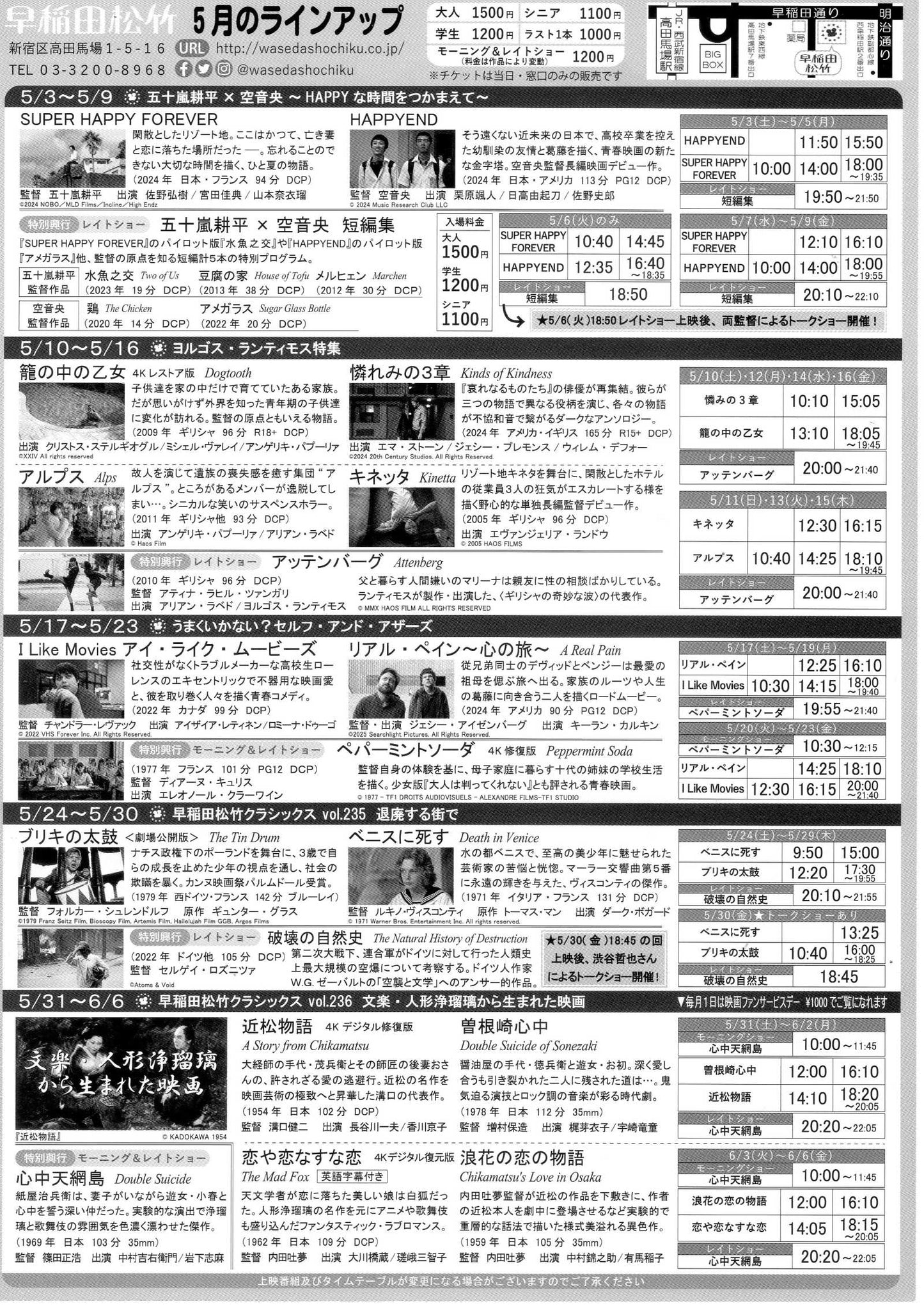 Waseda A Real Pain Japanese Chirashi Mini Ad-Flyer Poster 2025-5