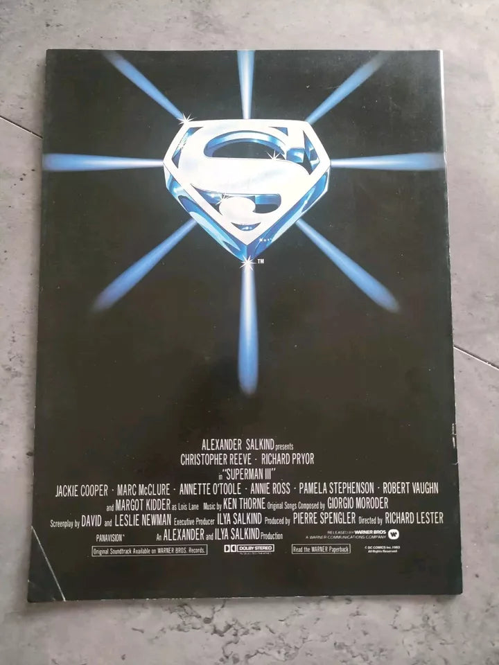 Superman 3 Japanese Movie Program Pamphlet 1983