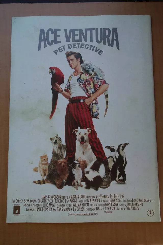 Ace Ventura Pet Detective Japanese Movie Program Pamphlet 1994