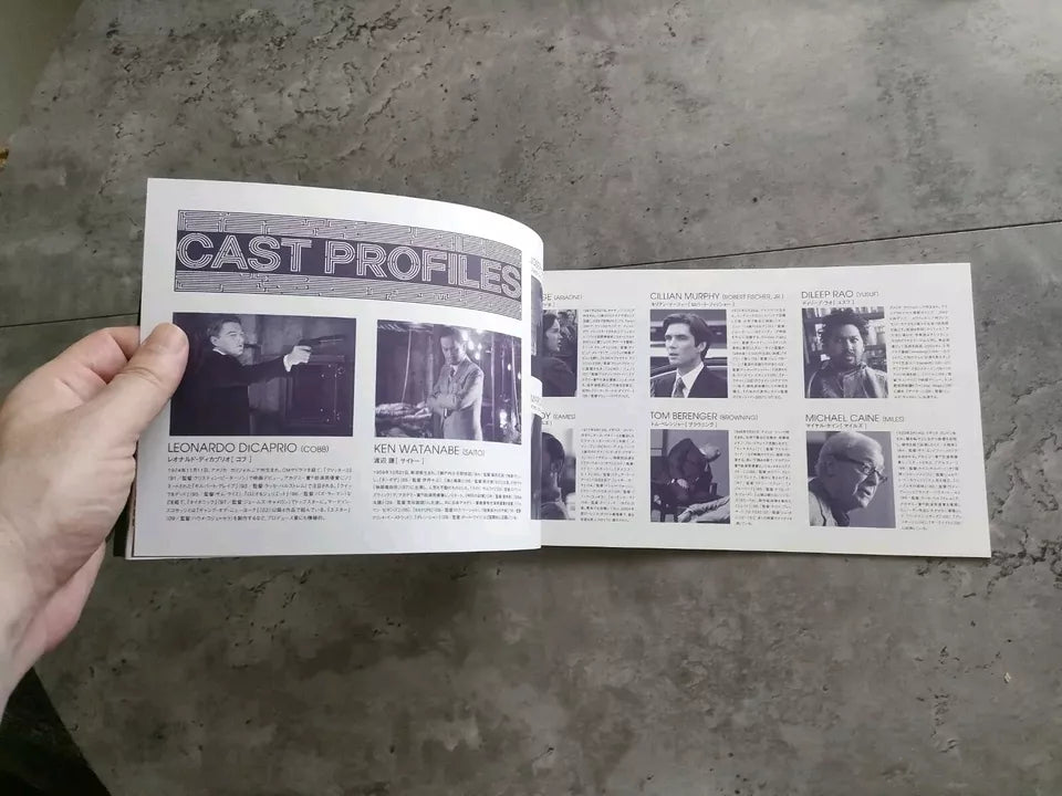 Inception Japanese Movie Program Pamphlet 2010 Nolan
