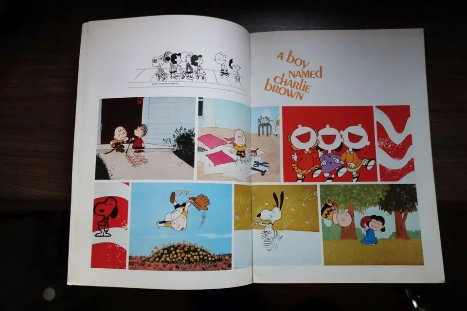 A Boy Named Charlie Japanese Anime Movie Program Pamphlet 1969 Snoopy