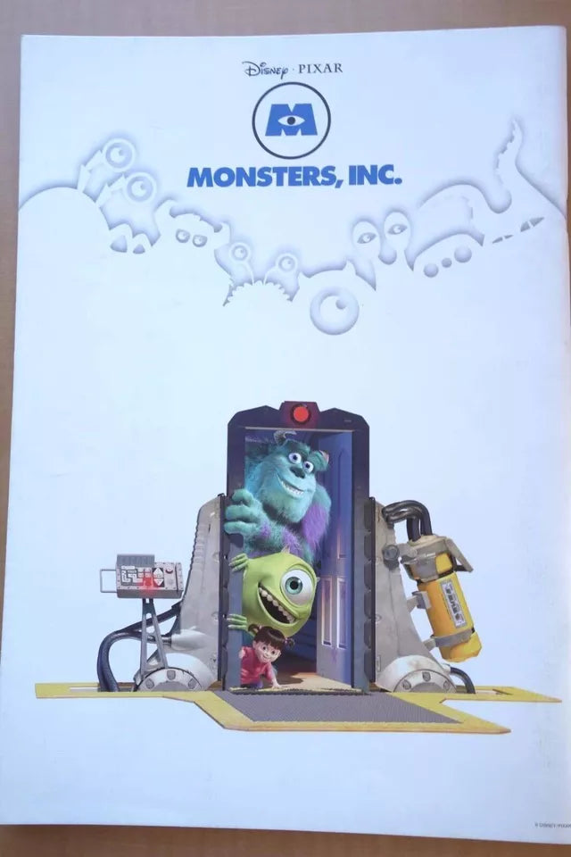 Monsters Inc. Japanese Anime Movie Program Pamphlet 2001 Disney Pixar