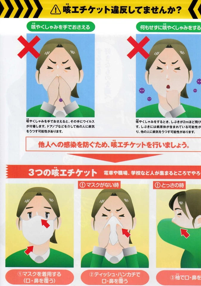 Attack On Titan Allergy Warning Japanese Chirashi Mini Ad-Flyer Poster 2018 A4