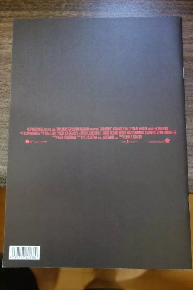 Annabelle Japanese Movie Program Pamphlet 2014