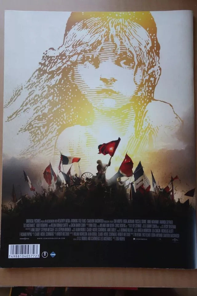 Les Miserables Japanese Movie Program Pamphlet 2012