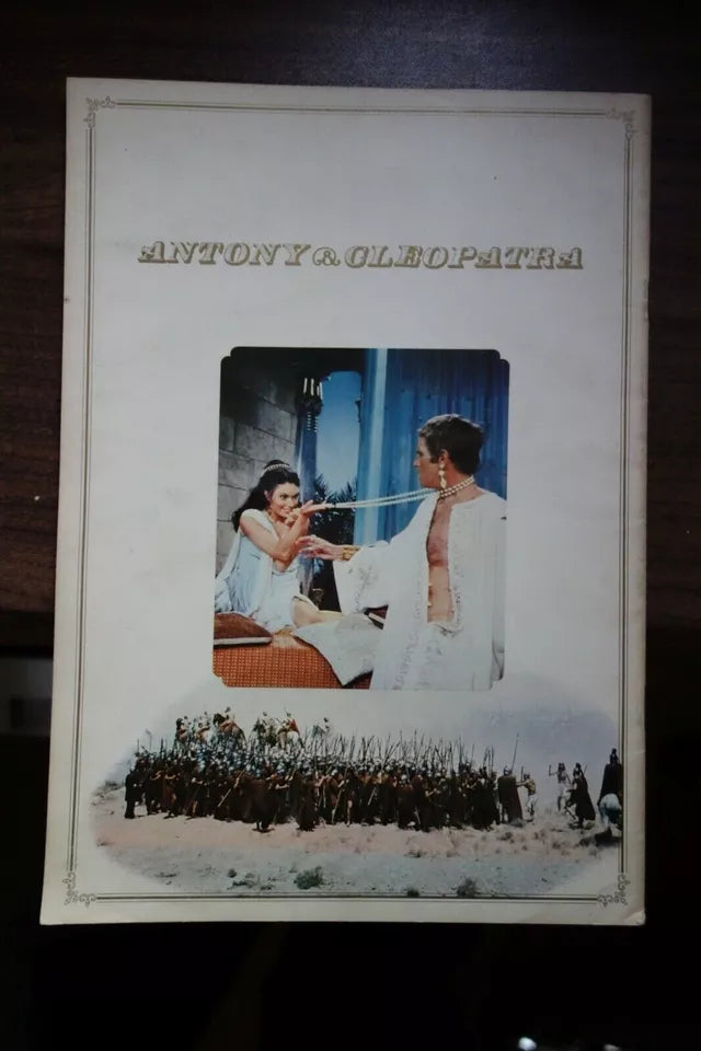 Anthony And Cleopatra Japanese Movie Program Pamphlet 1972