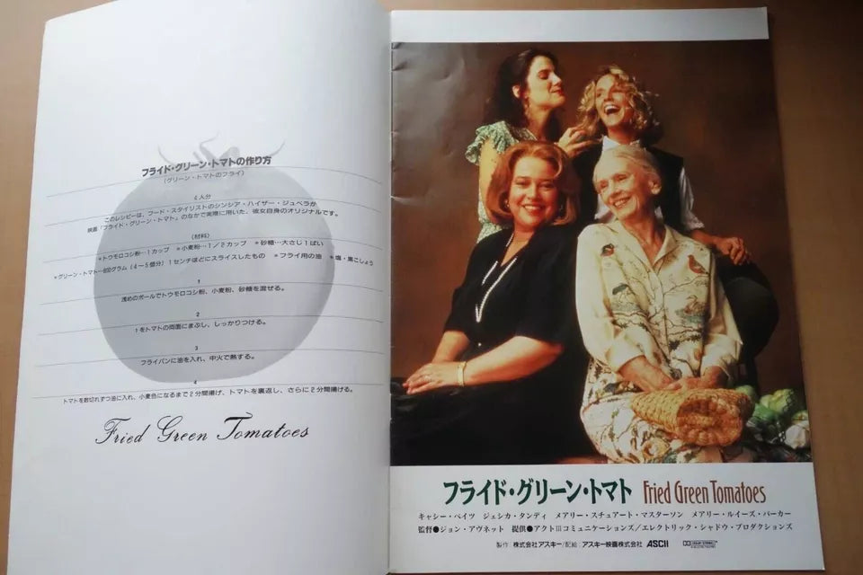 Fried Green Tomatoes Japanese Movie Program Pamphlet 1991