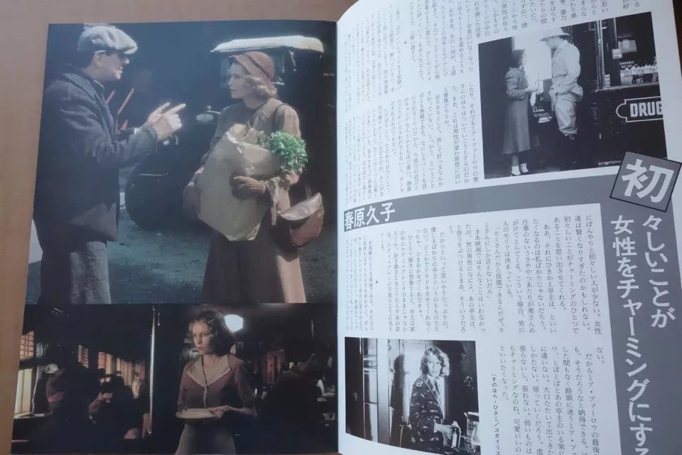 The Purple Rose of Cairo Japanese Movie Program Pamphlet 1985 Woody Allen