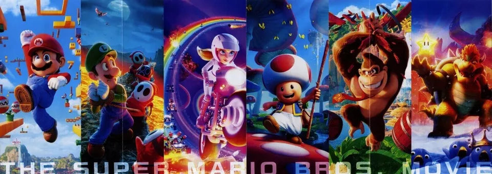 Super Mario Bros Movie Japanese Chirashi Mini Ad-Flyer Poster 2023 8p