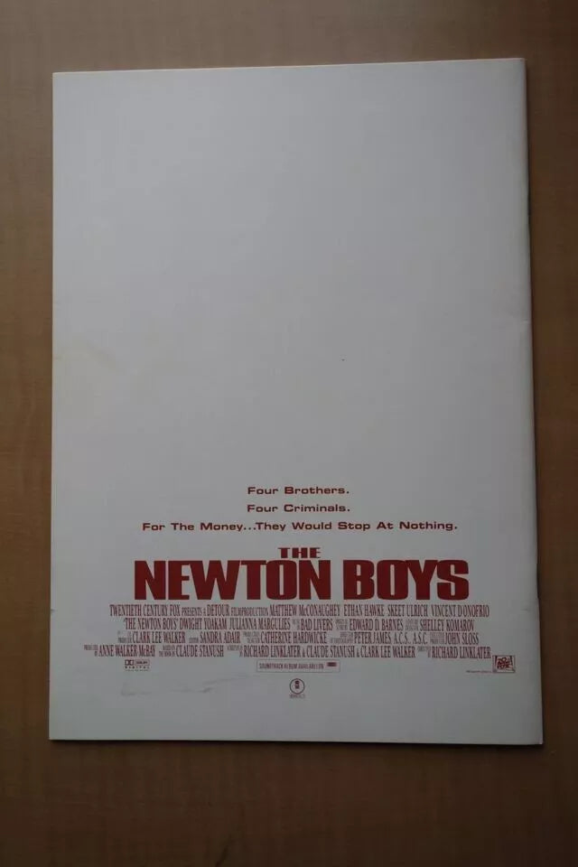 The Newton Boys Japanese Movie Program Pamphlet 1998