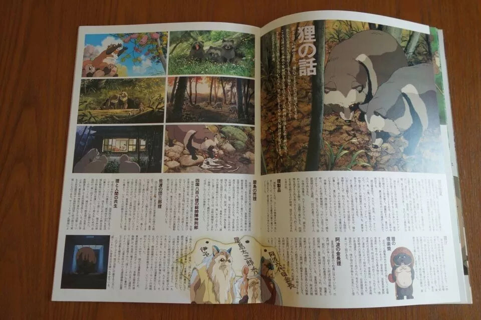 Pom Poko Japanese Anime Movie Program Pamphlet 1994 Ghibli Takahata