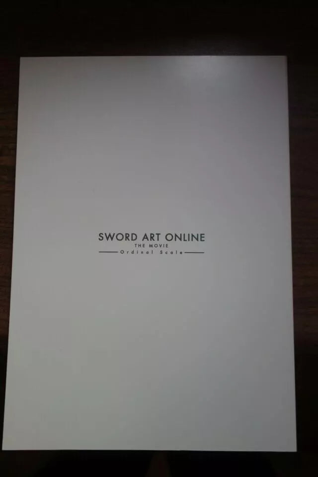 Sword Art Online Ordinal Scale Japanese Anime Movie Program Pamphlet 2017