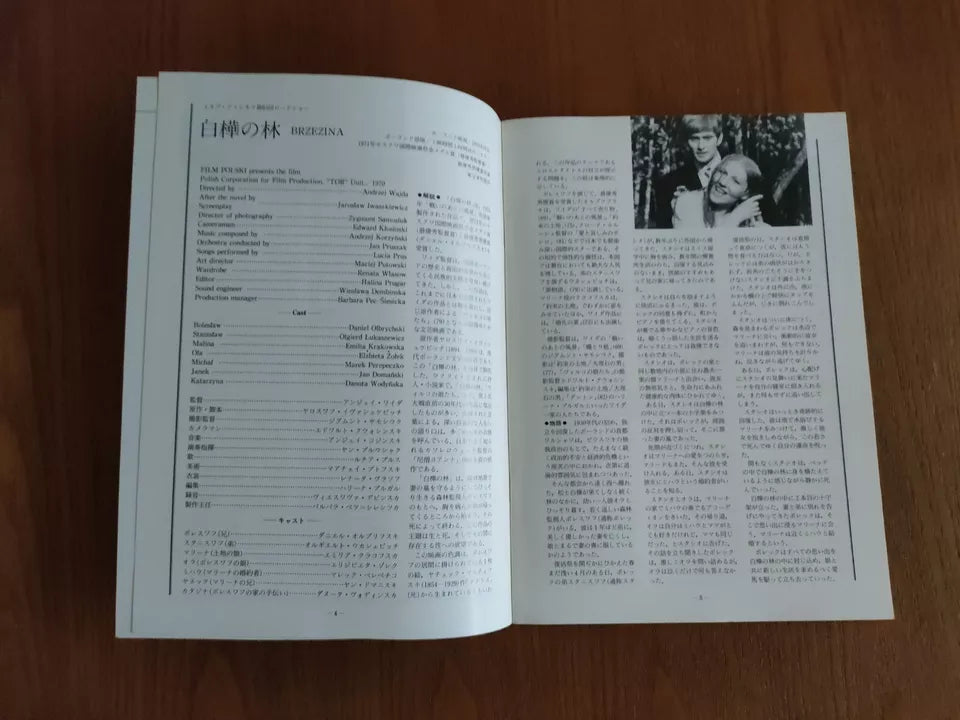 The Birch Wood - Brzezina Japanese Movie Program Pamphlet 1970