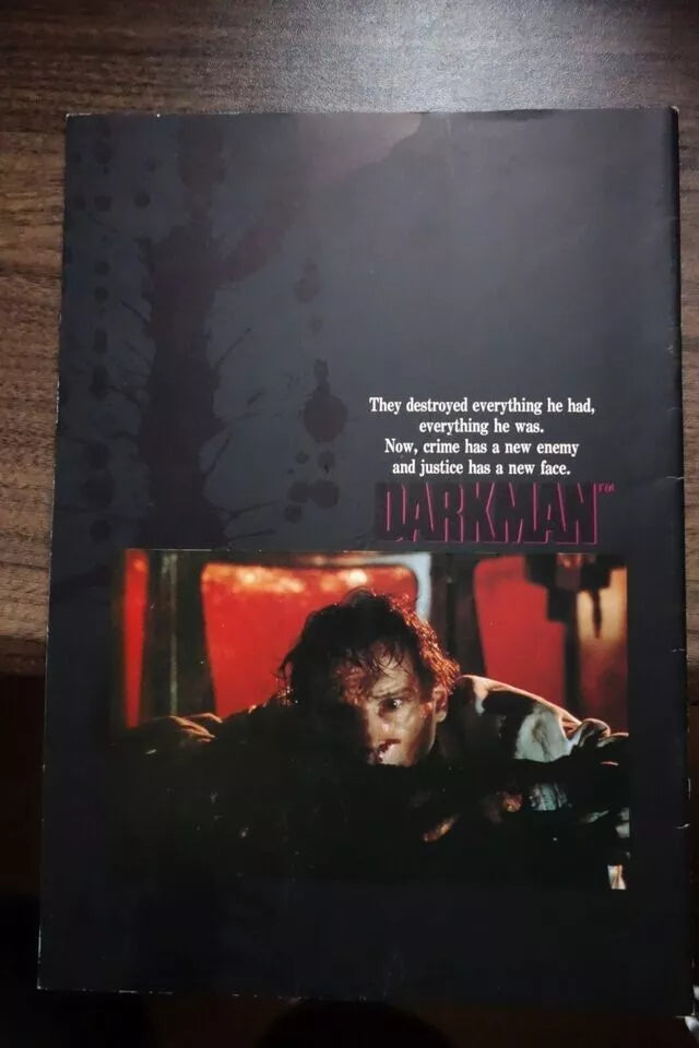 Darkman Japanese Movie Program Pamphlet 1990 Sam Raimi