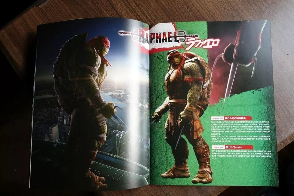 Teenage Mutant Ninja Turtles Japanese Anime Film Movie Program Pamphlet 2014