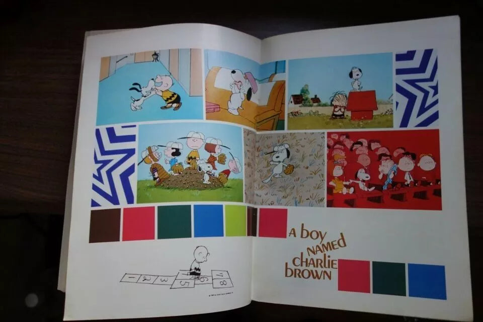 A Boy Named Charlie Japanese Anime Movie Program Pamphlet 1969 Snoopy
