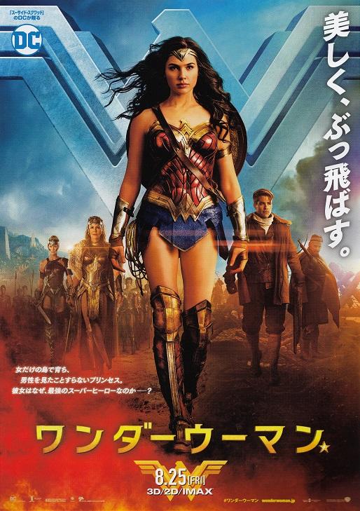 Wonder Woman Japanese Chirashi Mini Ad-Flyer Poster 2017 C DC