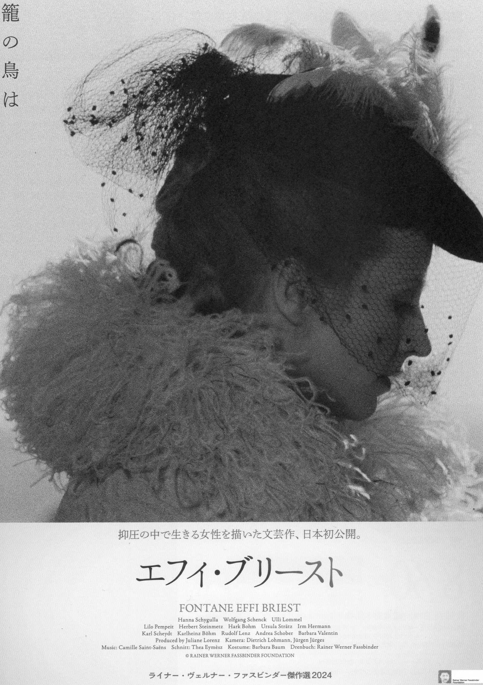 Fontane Effi Briest Japanese Chirashi Mini Ad-Flyer Poster 1974R Fassbinder