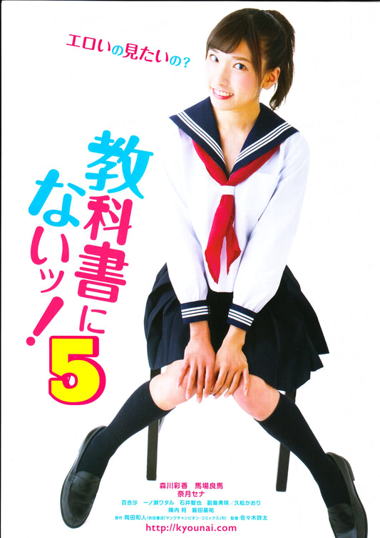 Kyokasho Ni Nai 5 Japanese Chirashi Mini Ad-Flyer Poster 2019
