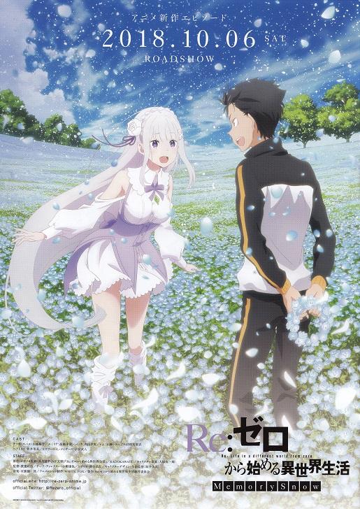 Re Life In A Different World Japanese Anime Chirashi Mini Ad-Flyer Poster 2018 B