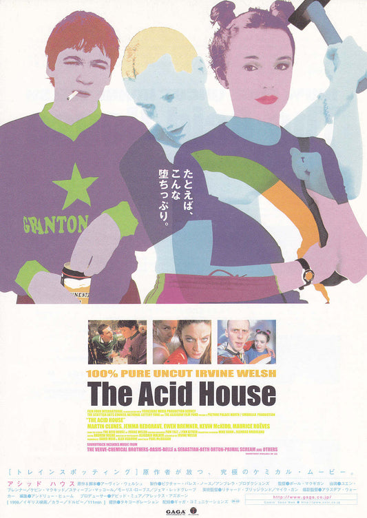 The Acid House Japanese Chirashi Mini Ad-Flyer Poster 1998 Irvine Welsh