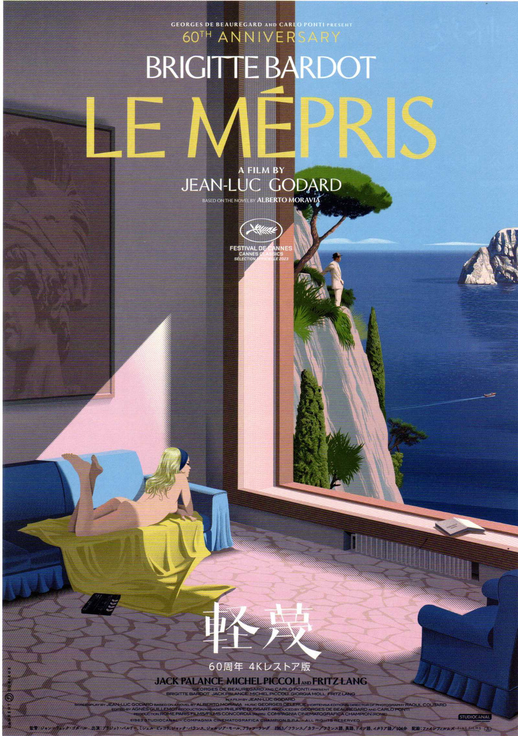 Contempt - Le Mepris Japanese Chirashi Mini Ad-Flyer Poster 1963R Godard Bardot