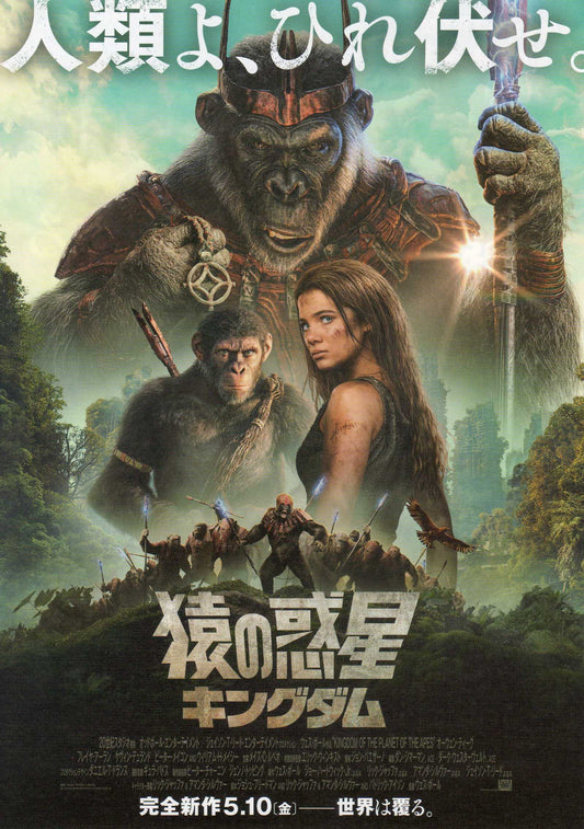 Kingdom of The Planet of The Apes Japanese Chirashi Mini Ad-Flyer Poster 2024 B