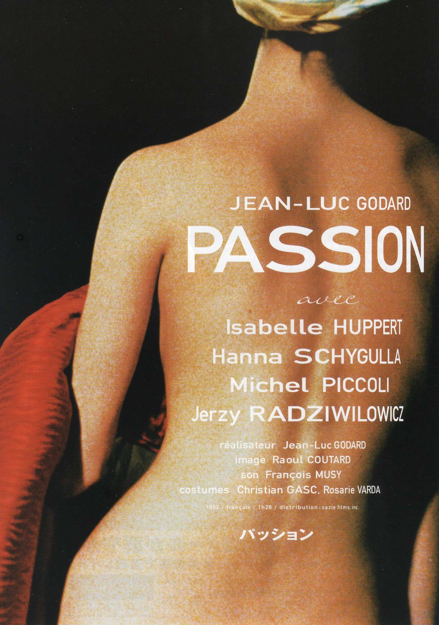 Passion Japanese Chirashi Mini Ad-Flyer Poster 1982 Godard