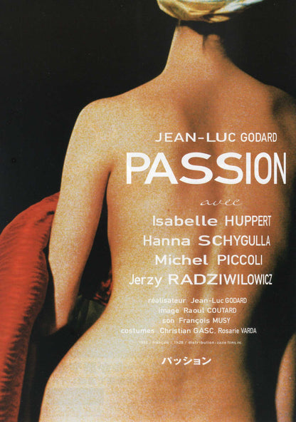Passion Japanese Chirashi Mini Ad-Flyer Poster 1982 Godard