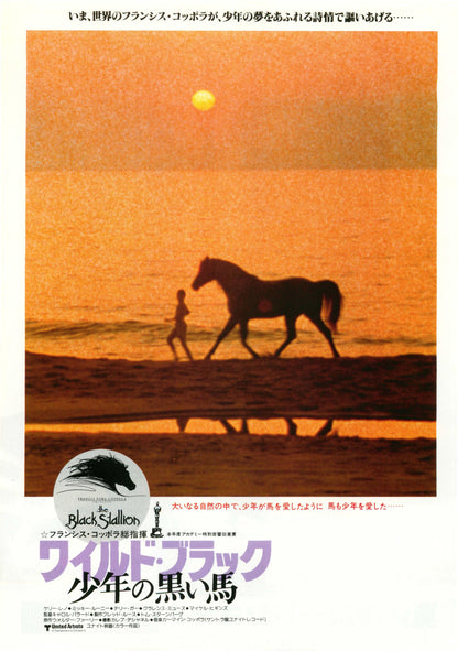The Black Stallion Japanese Chirashi Mini Ad-Flyer Poster 1979