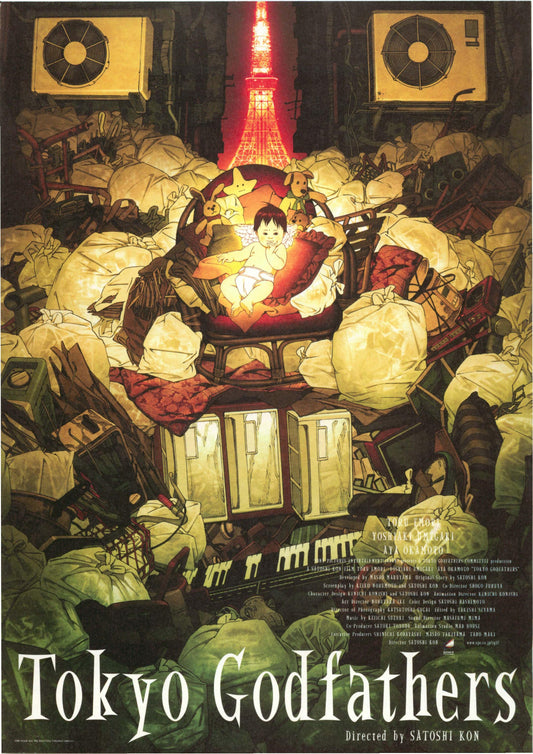 Tokyo Godfathers Japanese Anime Chirashi Mini Ad-Flyer Poster 2003 A Satoshi Kon