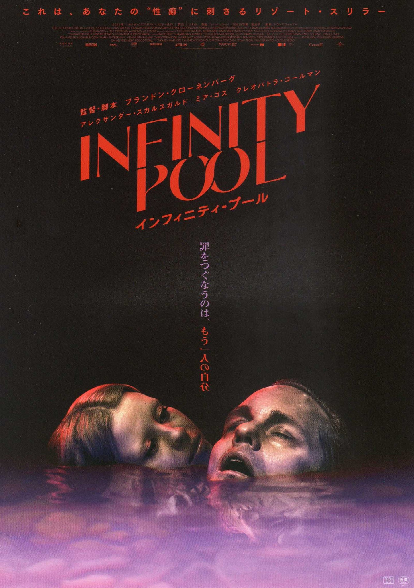 Infinity Pool Japanese Chirashi Mini Ad-Flyer Poster 2023 Goth