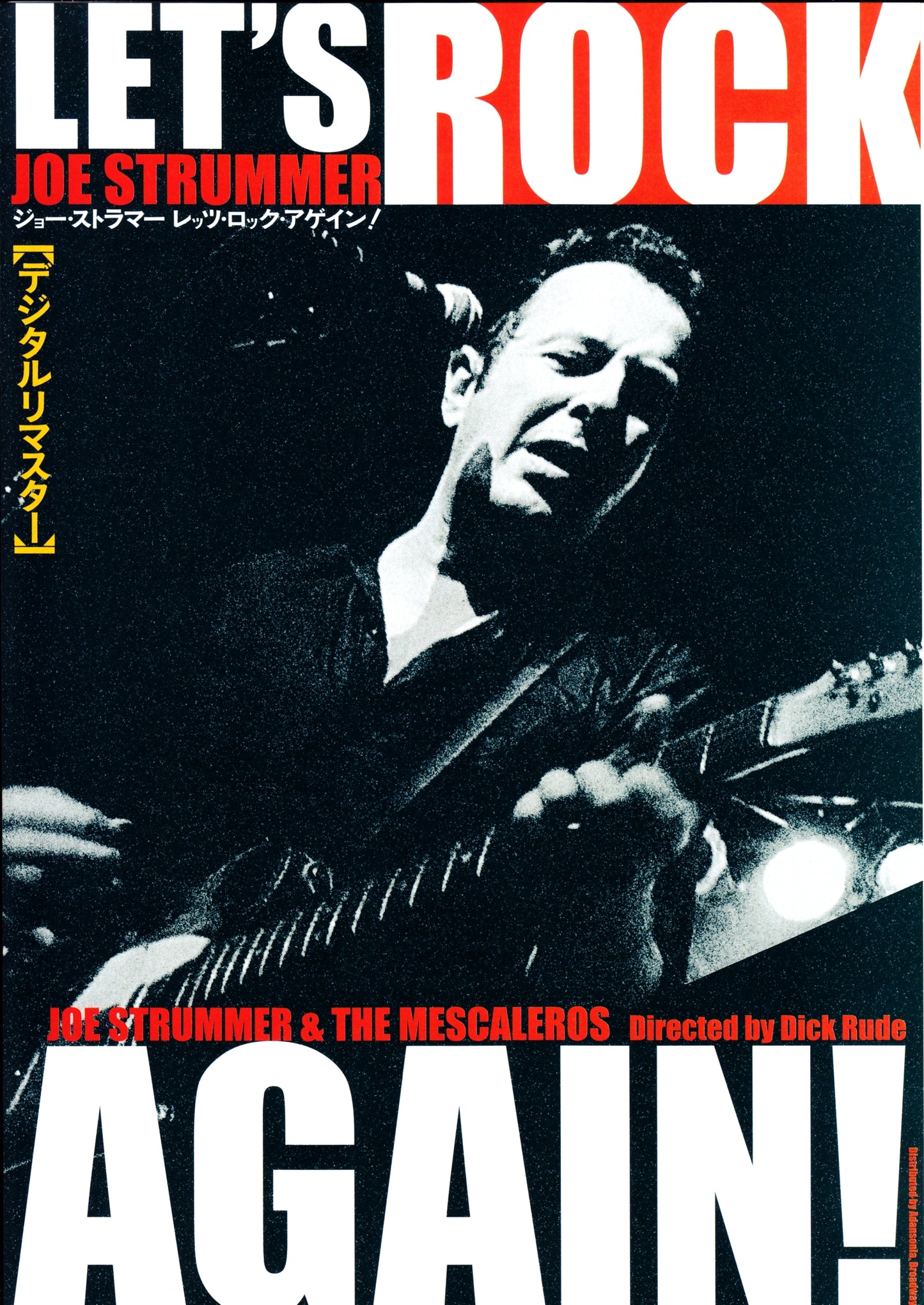 Joe Strummer Let's Rock Again Japanese Chirashi Mini Ad-Flyer Poster 2004R