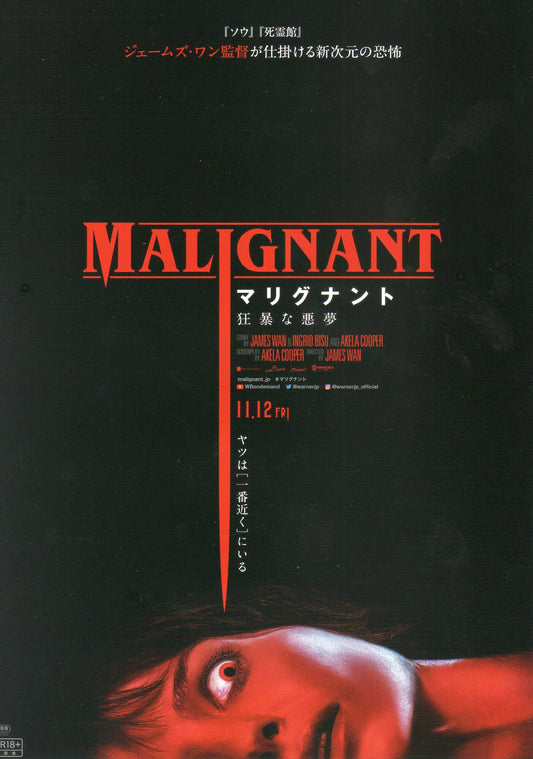 Malignant Japanese Chirashi Mini Ad-Flyer Poster 2021