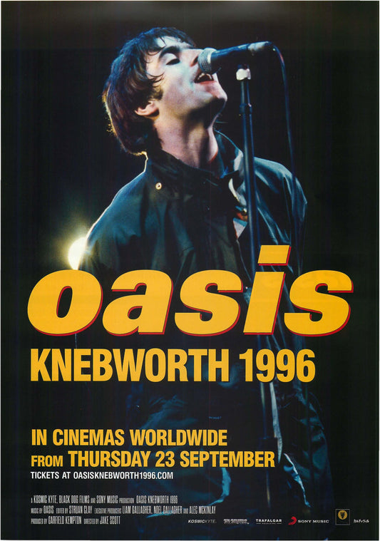 Oasis Knebworth 1996 Japanese Chirashi Mini Ad-Flyer Poster 2021
