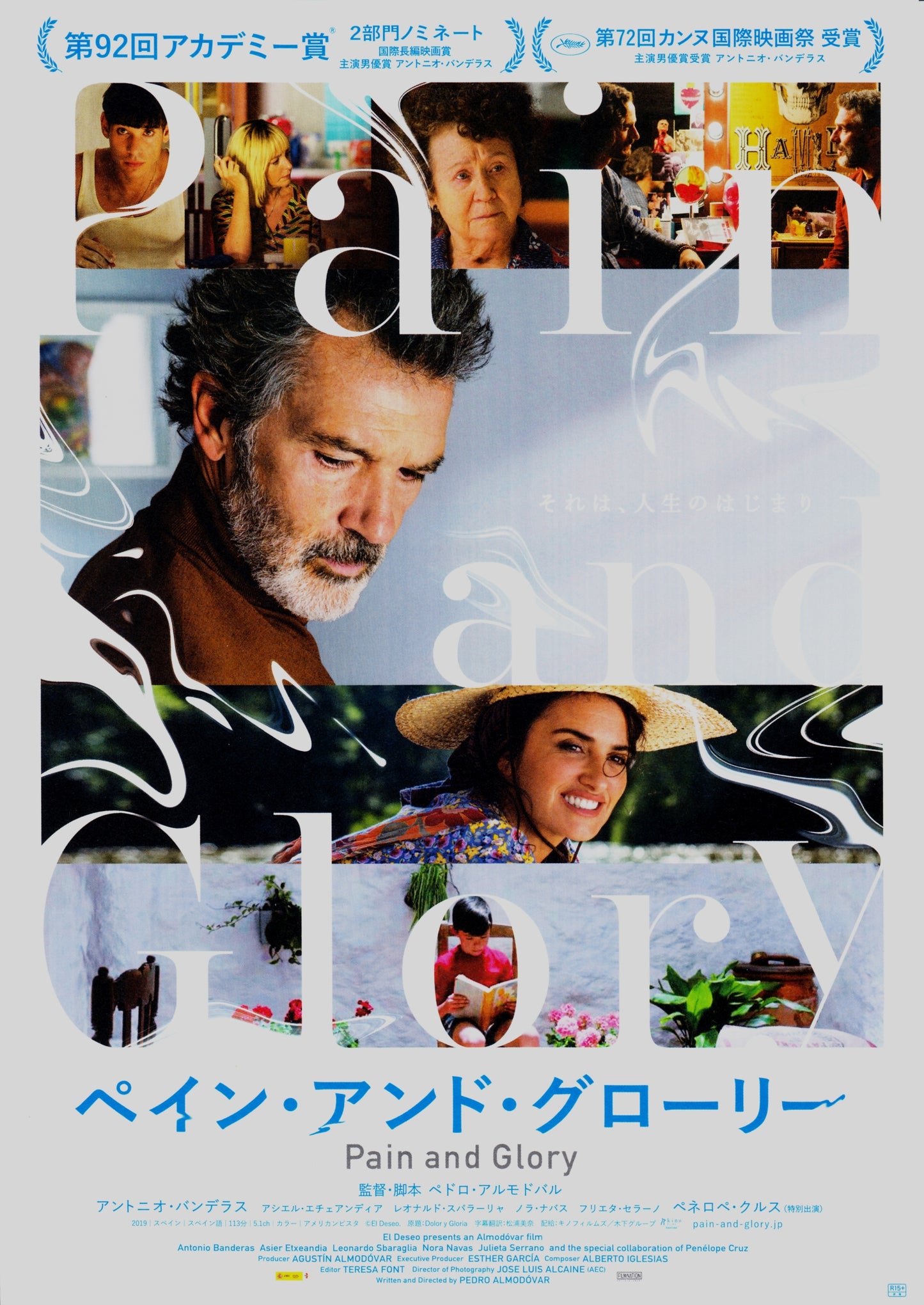 Pain And Glory Japanese Chirashi Mini Ad-Flyer Poster 2019 Almodovar