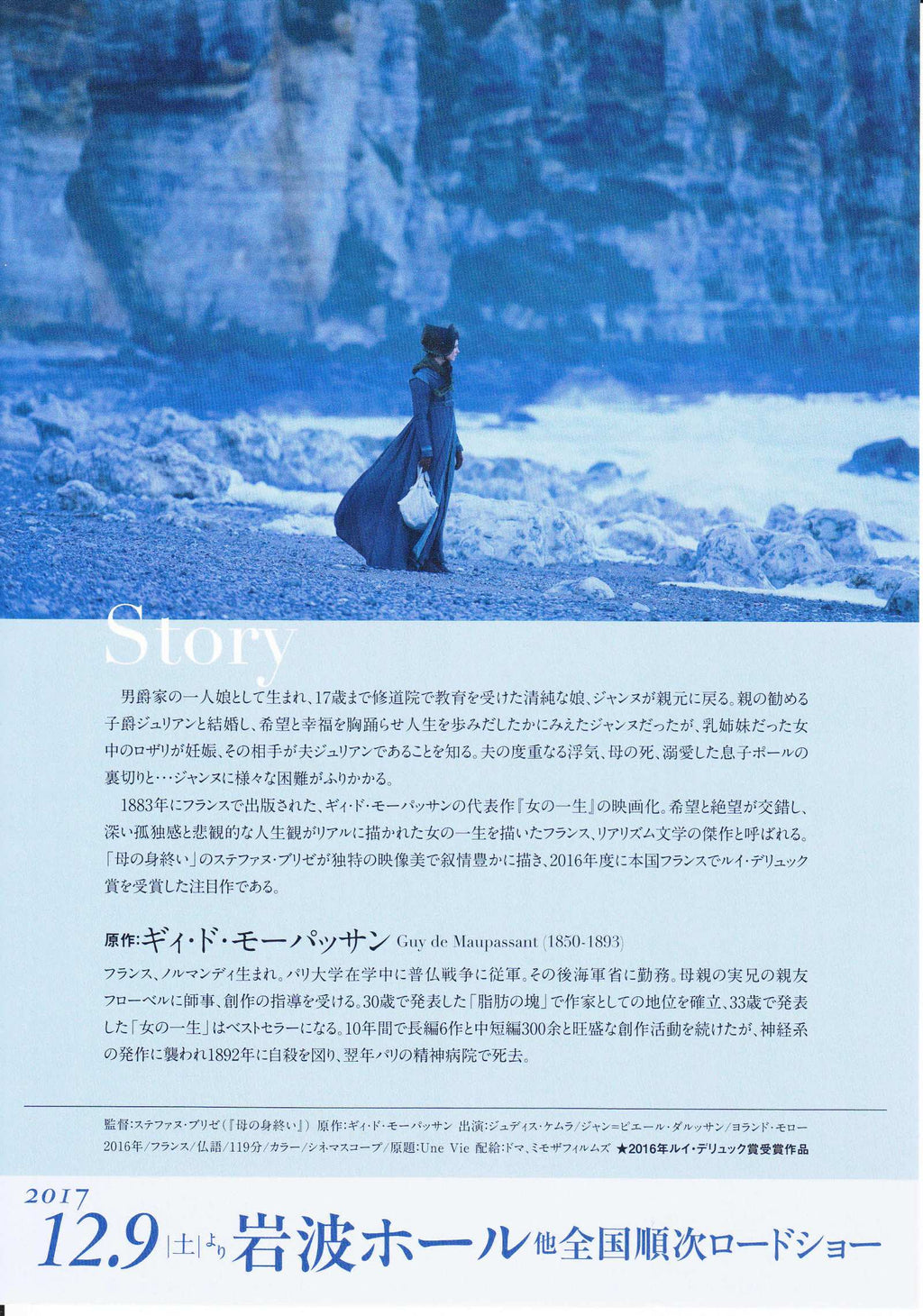 A Woman's Life Japanese Chirashi Mini Ad-Flyer Poster 2016 A