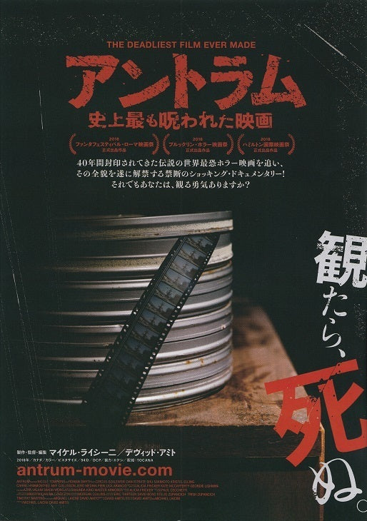 Antrum The Deadliest Film Japanese Chirashi Mini Ad-Flyer Poster 2018 A