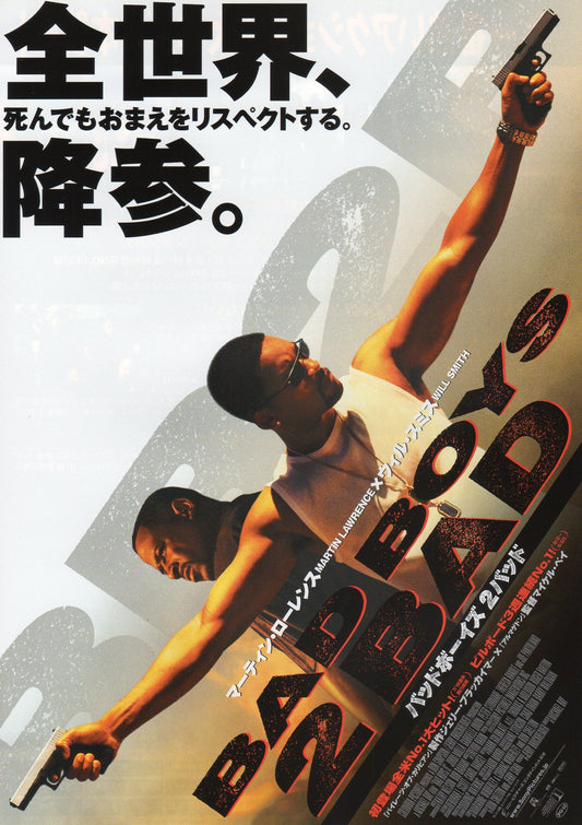 Bad Boys 2 Japanese Chirashi Mini Ad-Flyer Poster 2003