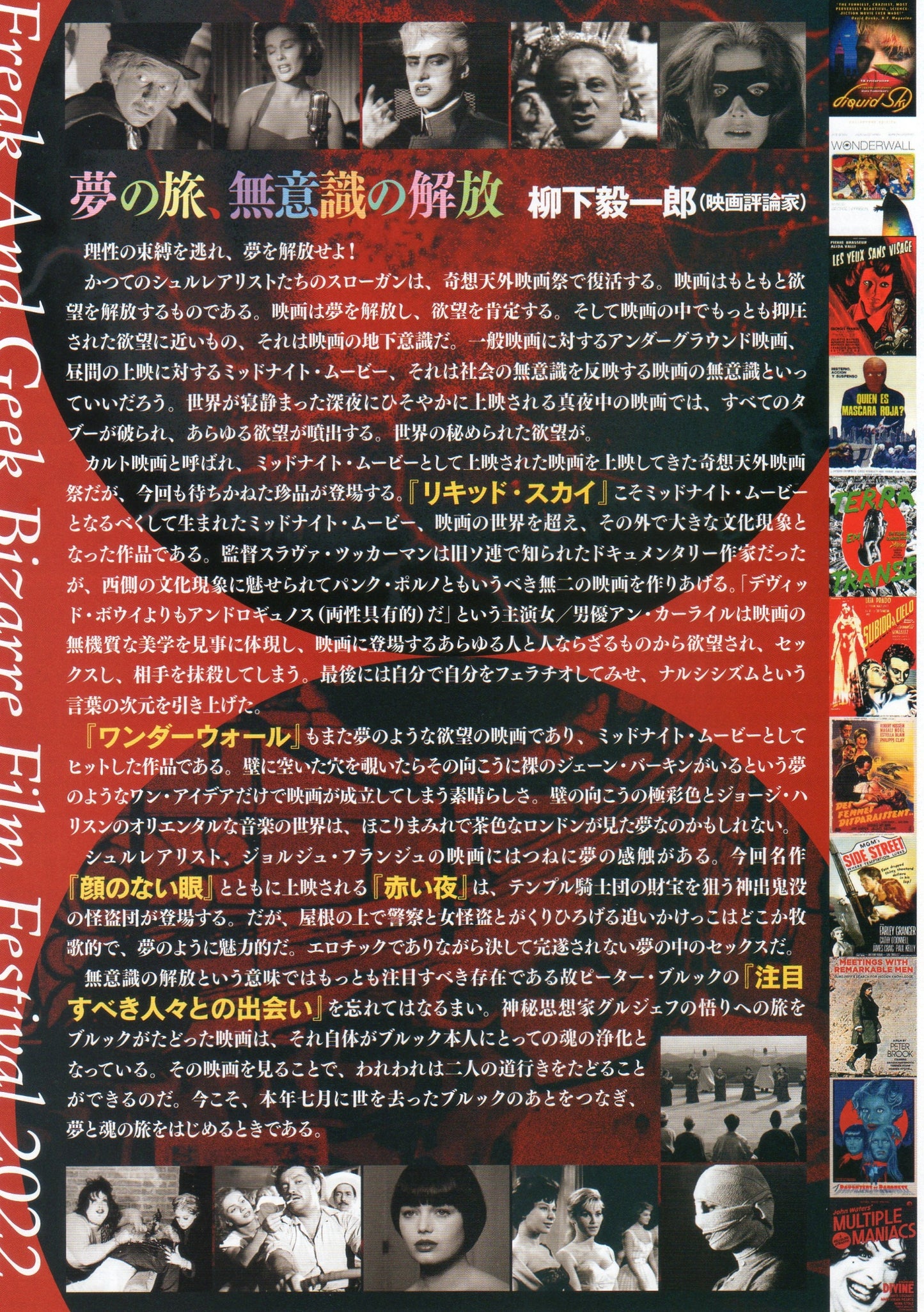 Bizzarre Fest Liquid Sky Japanese Chirashi Mini Ad-Flyer Poster 2022 4p