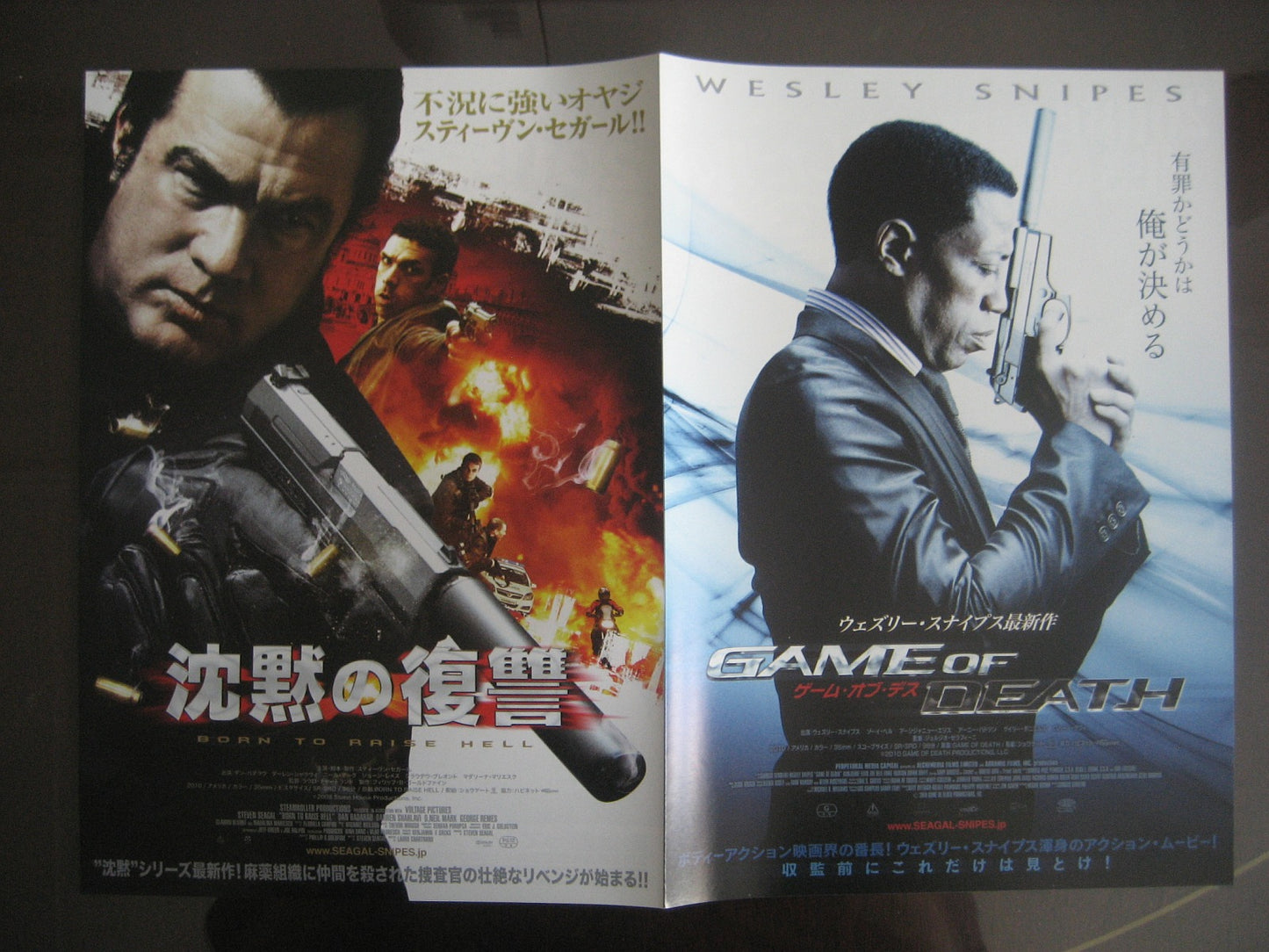 Born to raise hell  Game of Death Japanese Chirashi Mini Ad-Flyer Poster 2011 4p