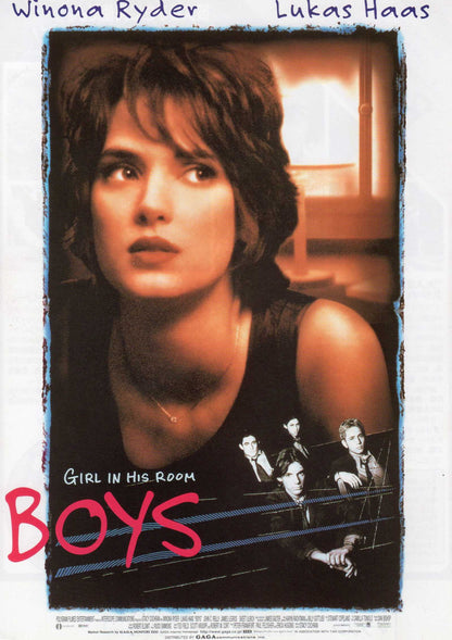 Boys Japanese Chirashi Mini Ad-Flyer Poster 1996 B Winona Ryder