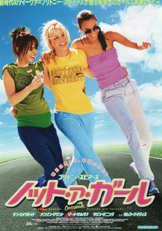 Crossroads Japanese Chirashi Mini Ad-Flyer Poster 2002 Britney Spears
