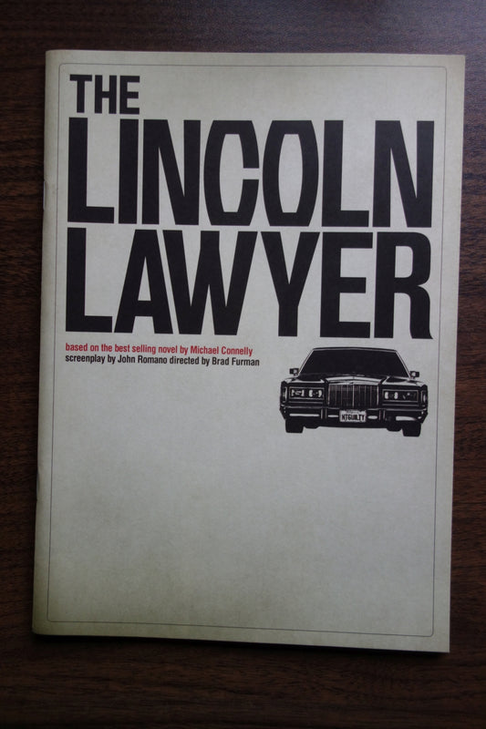 The Lincoln Lawyer Japanese Anime Movie Program Pamphlet 2011
