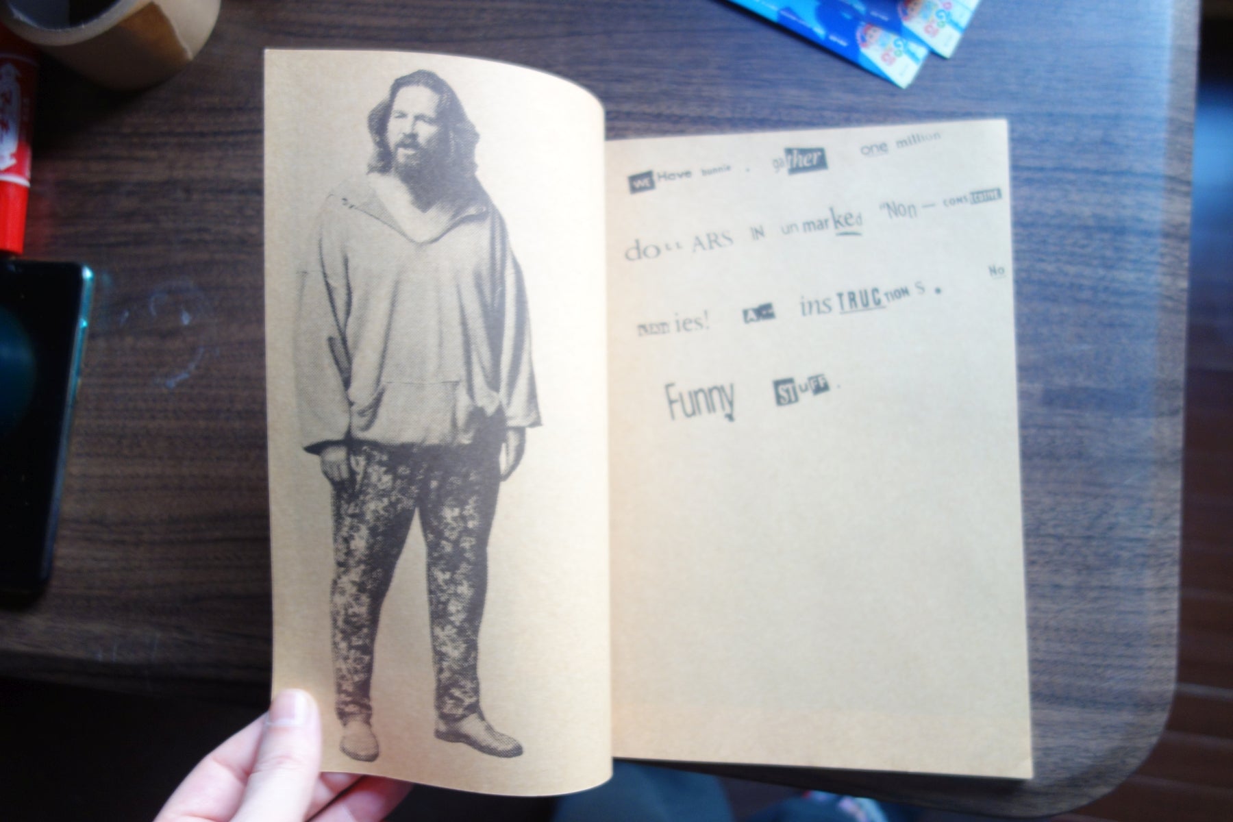 The Big lebowski Japanese Anime Movie Program Pamphlet 1998 Coen